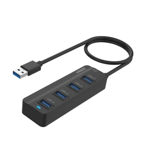 Onten OTN-2305 USB Male to Quad USB Female Black USB HUB #OTN-2305