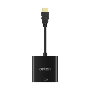 Onten OTN-5169 HDMI Male to VGA Female Black Converter with Audio #OTN-5169