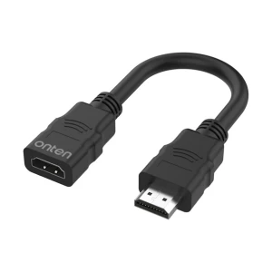 Onten OTN-8310 HDMI 1.4 Male to Female 0.006 Meter, Black Cable #OTN-8310 (4K)