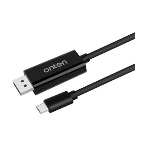 Onten OTN-9538 USB Type-C Male to DisplayPort Male, 2 Meter, Black Cable #OTN-9538 (4K)