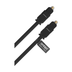 Onten OTN-A201 Toslink Male to Male, 1 Meter, Black Optical Audio Cable # OTN-A201