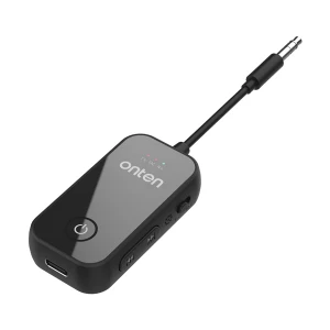 Onten OTN-BT106 3.5mm Bluetooth 5.4 Black Car Audio Adapter with Mic #OTN-BT106 (Dual Mode)