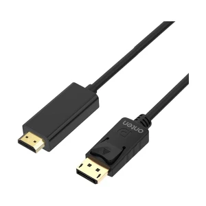 Onten OTN-DP303 DisplayPort Male to HDMI Male, 3 Meter, Black Cable