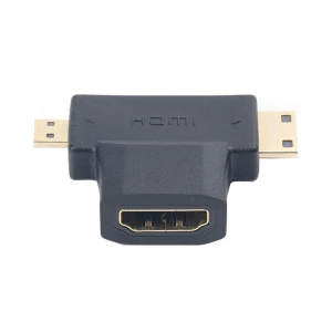 Onten OTN-HD708 HDMI Female to Mini HDMI & Micro HDMI Male Black Converter #OTN-HD708