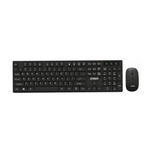 Onten OTN-KB202 Wireless Black Keyboard & Mouse Combo