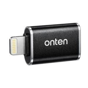 Onten OTN-LT101 Lightning Male to USB Female Black Converter