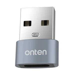 Onten OTN-US117 USB Male to Type-C Female Gray Converter