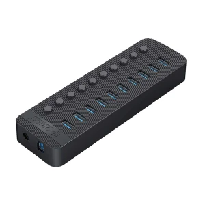 ORICO 10 Port USB 3.0 Male to 10 USB Female Black HUB #CT2U3-10AB-GY-BP