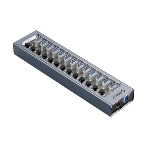 ORICO 13 Port USB 3.0 Gray & Transparent HUB With Individual Switches #AT2U3-13AB-EU-GY-BP
