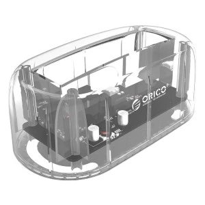 ORICO 2.5 & 3.5 inch USB3.0 Transparent Single Bay Hard Drive Dock #6139U3