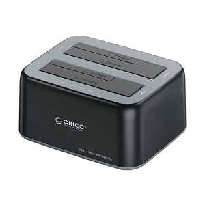 Orico 2.5/3.5 inch USB 3.2 (10 Gbps) Dual Bay Black External HDD/SSD Dock #6829C3-C