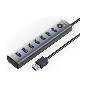 ORICO 7 Port USB 3.0 Gray HUB with USB-C Power #CL7U-U3-10-GY-BP