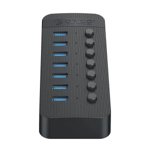 ORICO 7 Port USB 3.0 Male to 7 USB Female Black HUB #CT2U3-7AB-GY-BP