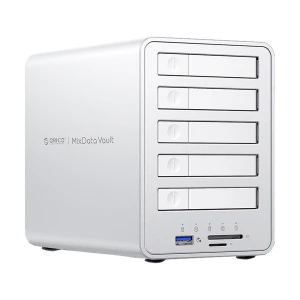 ORICO 8858RC3 5 Bay 2.5 Inch HDD/SSD Silver Enclosure #ORICO-8858RC3-UK-SV-BP