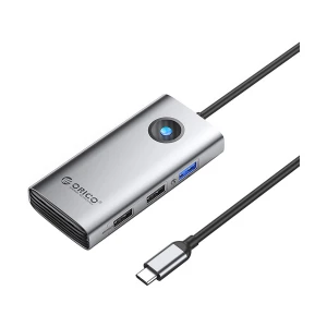 ORICO Type-C Male to HDMI, Tri USB & PD Female Gray Converter #PW11-5P