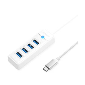 ORICO Type-C Male to Quad USB 3.0 Female White HUB #PW4U-C3-WH