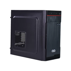 OVO M-1708R Mini Tower Black & Red Micro-ATX Desktop Casing (Without Power Cable)