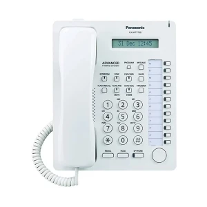 Panasonic KX-T7730/KX-AT7730/KX-AT7730SX/KX-AT7730SXB/KX-AT7730XB Proprietary Corded White Master Phone Set For PABX