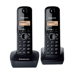 Panasonic KX-TG1612 Dect Cordless Black Phone Set