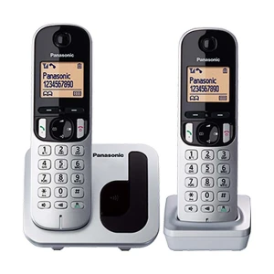 Panasonic KX-TGC212 Cordless Silver Phone Set (2 Handsets)