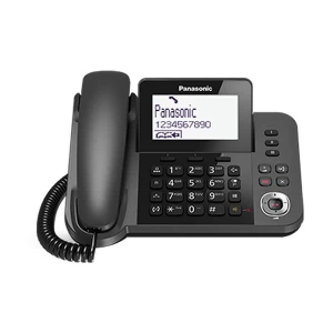 Panasonic KX-TGF320CX Digital Corded/Cordless Black Phone Set with Answering System