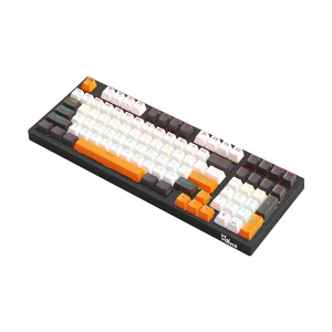 Pc Power K98 RGB Black & Gray + Orange Wired Mechanical Gaming Keyboard
