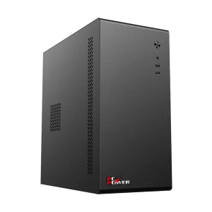 PC Power PC401 Mini Tower Black Micro-ATX Desktop Casing with Standard PSU