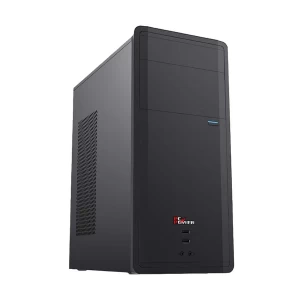 PC Power PC403 Mid Tower Black ATX Desktop Casing with Standard PSU