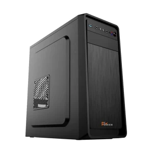 PC Power PG-106 Mid Tower Black ATX Desktop Casing with Standard PSU