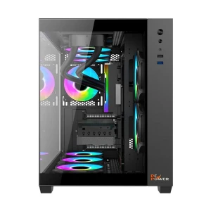 PC Power PG-H600 BK Iceland Mid Tower Black ATX Gaming Desktop Casing