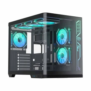 PC Power PG-H650 Iceland Edge BK Mid Tower Black ATX Gaming Desktop Casing #1Y