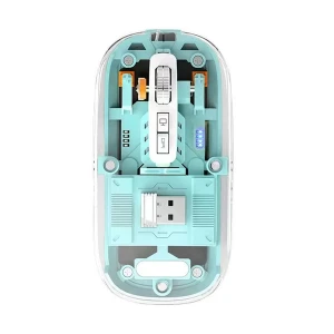 Pc Power PGM-P4 RGB Wireless (Dual Mode) Blue Transparent Mouse