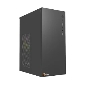 PC Power Pro Box V6 Mid Tower Black Micro-ATX Desktop Case without PSU (USB 2.0)