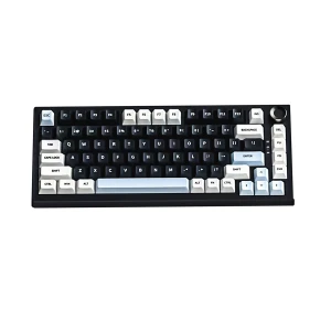 Pc Power Thock 81 Tri Mode Hot Swap (Green Apple Axis Switch) Blue (Blue+White+Gray Key) Mechanical Gaming Keyboard