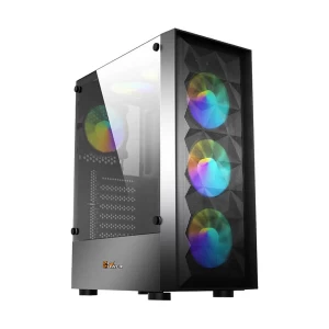 PC Power Wind Fury Mesh Mid Tower Black ATX Gaming Desktop Casing