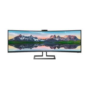 Philips 499P9H1/69 SuperWide 49 Inch 5K UW-DQHD Dual HDMI, DP, USB, USB Type-C Curved Professional Monitor (No Warranty)