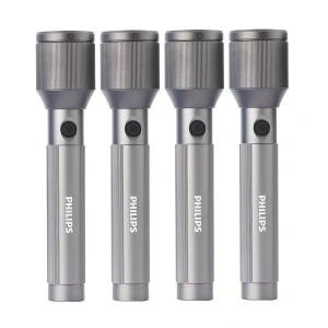 Philips SFL2143C4 Gray 1100 Lumens Rechargeable Torch light Combo (4 Pack)