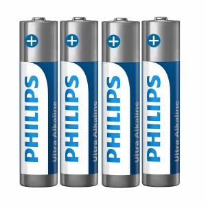 Philips Ultra Alkaline AAA/LR03 1.5V Alkaline Battery (AAAx4) #LR03E4B/70
