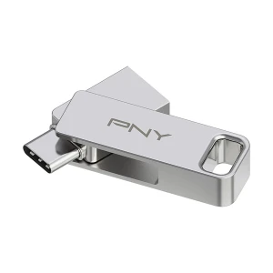 PNY Duo Link 64GB USB 3.2 Gen 1 Silver OTG Pen Drive