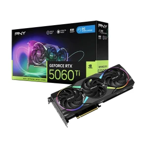 PNY GeForce RTX 5060 Ti EPIC-X ARGB Triple Fan OC 8GB GDDR7 Graphics Card