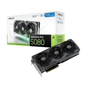 PNY GeForce RTX 5080 OC Triple Fan 16GB GDDR7 Graphics Card