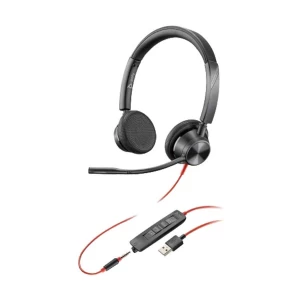 Poly Blackwire 3325 Black Wired USB Headphone # 213938-01