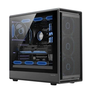 Power Train PT-G707B Mid Tower Black ATX Gaming Desktop Case