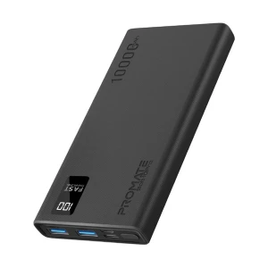 Promate Bolt-10Pro 10000mAh Black Power Bank with Digital Display