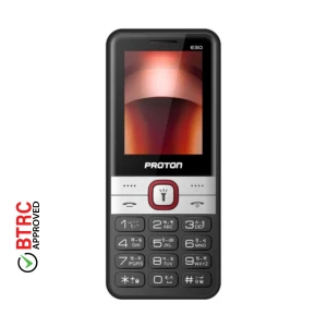 Proton E30 Pitch Black Feature Phone (Dual Sim)