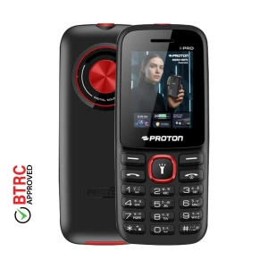Proton i-Pro Red-Black Feature Phone (Dual Sim)