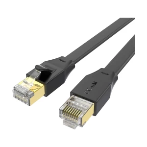 QGeeM Cat-6 5 Meter, Black Flat Network Cable # QG-OT0605 Patch Cord