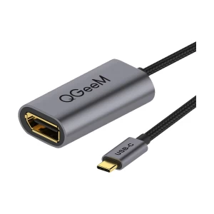 QGeeM Type-C Male to DisplayPort Female Grey Converter # QG-UA06