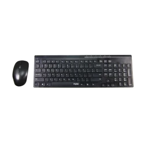 Rapoo X8100 Black Wireless Multi-media Keyboard & Mouse Combo with Bangla