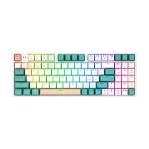 Redragon K643 RGB Wireless (Tri Mode) White Mechanical Gaming Keyboard #K643WGC-RGB-PRO
